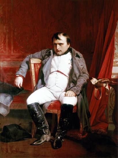 Paul Delaroche Napoleon Bonaparte abdicated in Fontainebleau oil painting picture